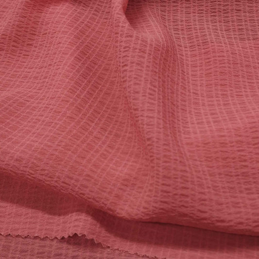 OB1 Sheer Checkered Texture Fabric – 100% Polyester