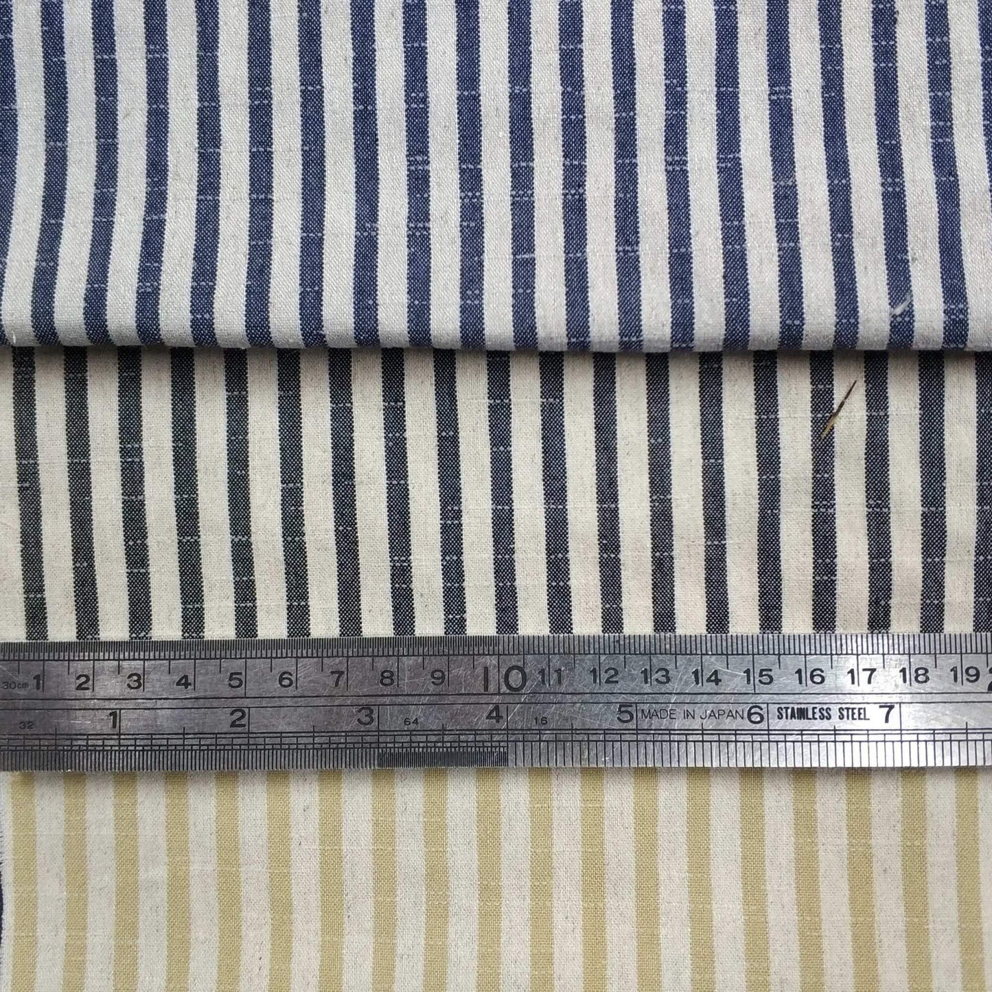 Stretch Bengaline Linen Blend – Narrow Stripe