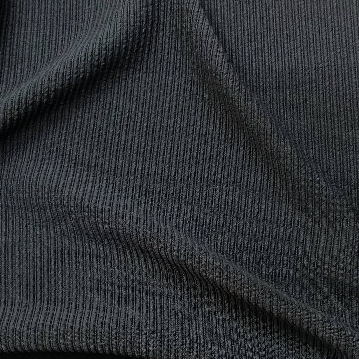 Black Ribbed Fabric
