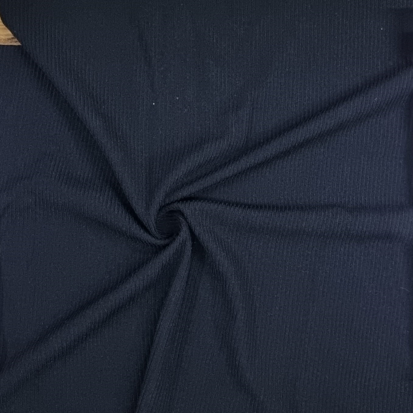 Black Rib Knit Fabric