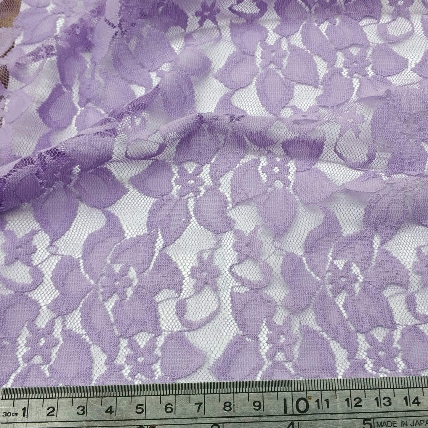 Lavender Floral Lace Fabric