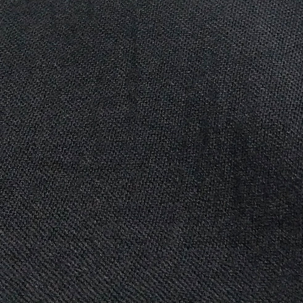 Linen‑Look Woven Fabric In Black Color