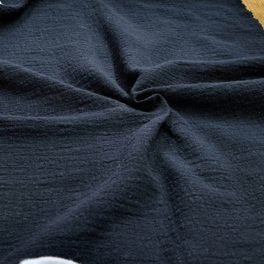 Black Fabric With A Textured Pattern