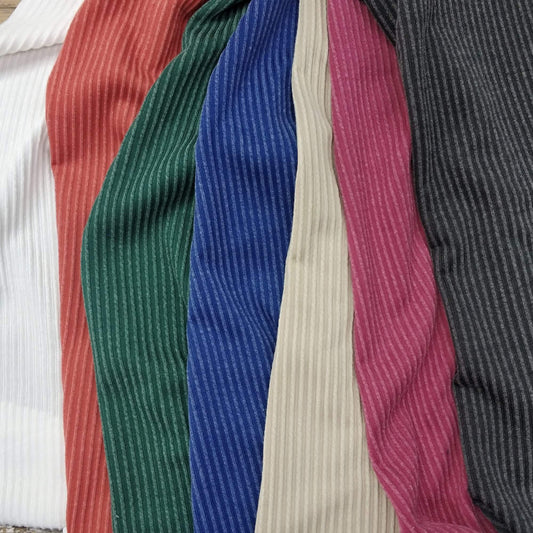 Close-up Ribbed Fabrics In Varius Colors