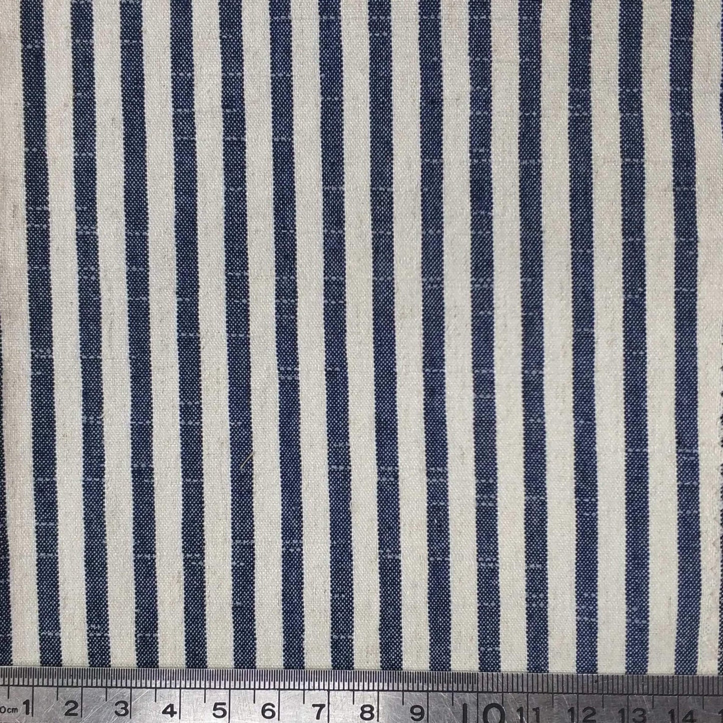 Stretch Bengaline Linen Blend – Narrow Stripe