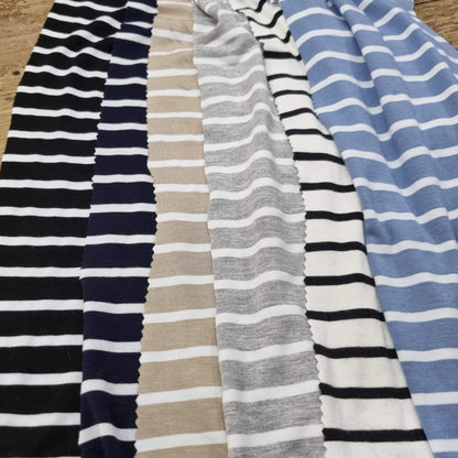 Striped Viscose Jersey Knit - 32