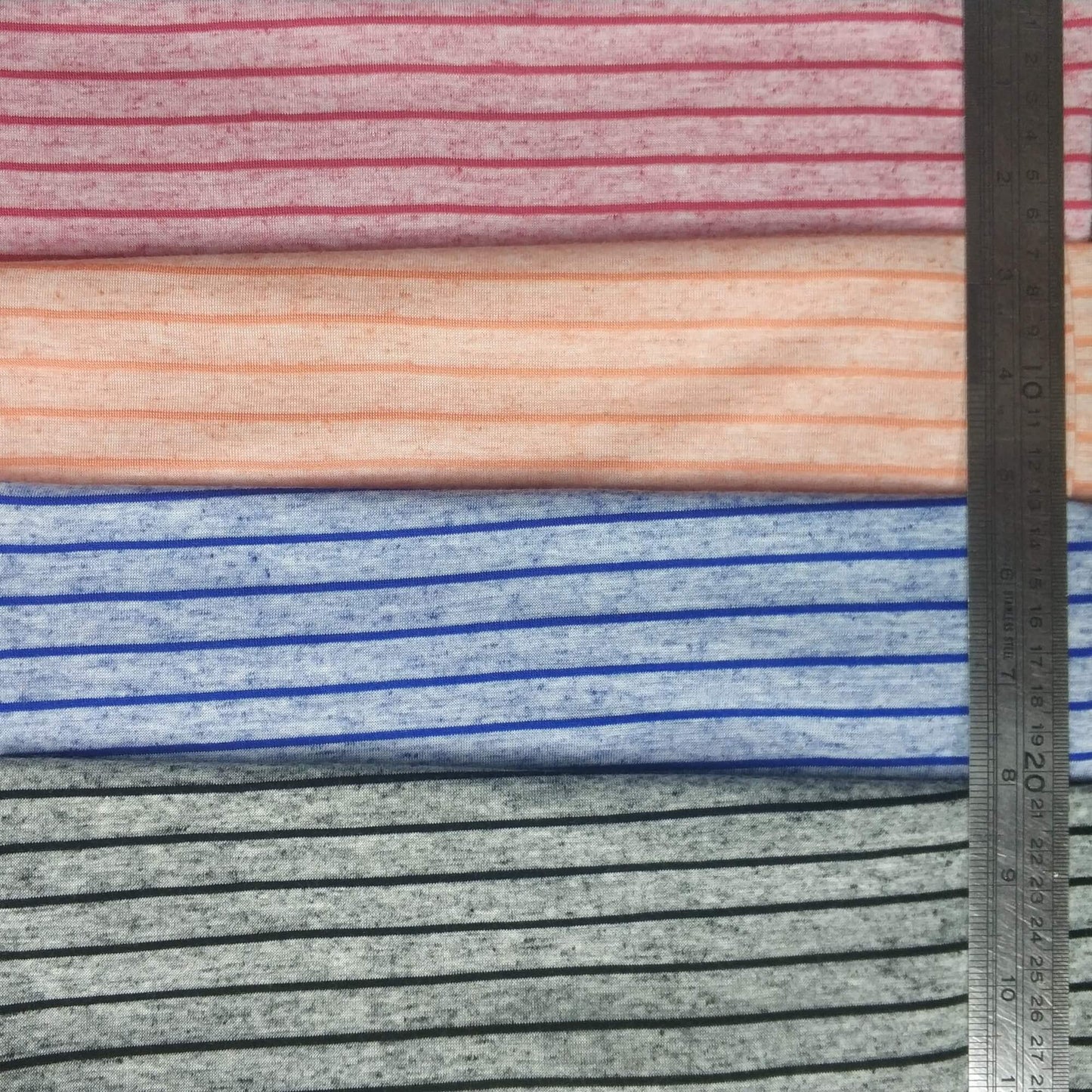 Lightweight Linen-Blend Stripe Knit