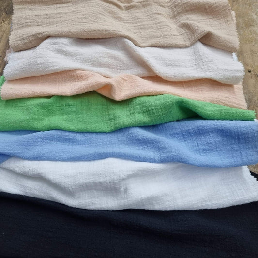 Linen‑Look Muslin (100% Cotton)