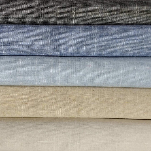 Linen-Look Cotton Woven Fabric