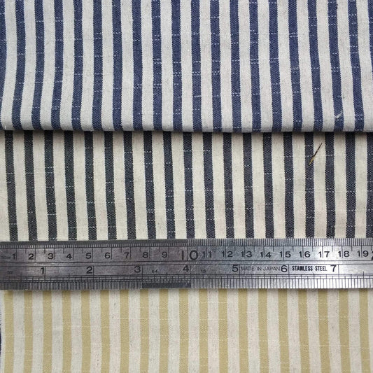 Stretch Bengaline Linen Blend – Narrow Stripe