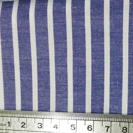Striped Cotton Poplin with Lycra