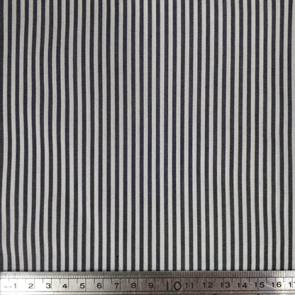 Striped Cotton Poplin with Lycra