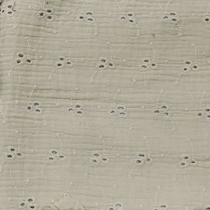 Beige Embroidered Fabric