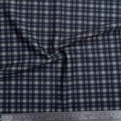 Black And Blue Plaid Fabric