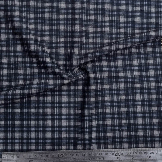 Black And Blue Plaid Fabric