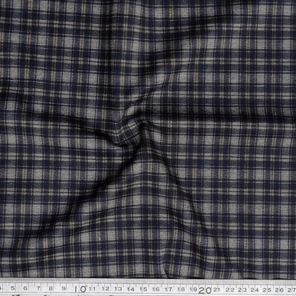 Black and Camel plaid fabric