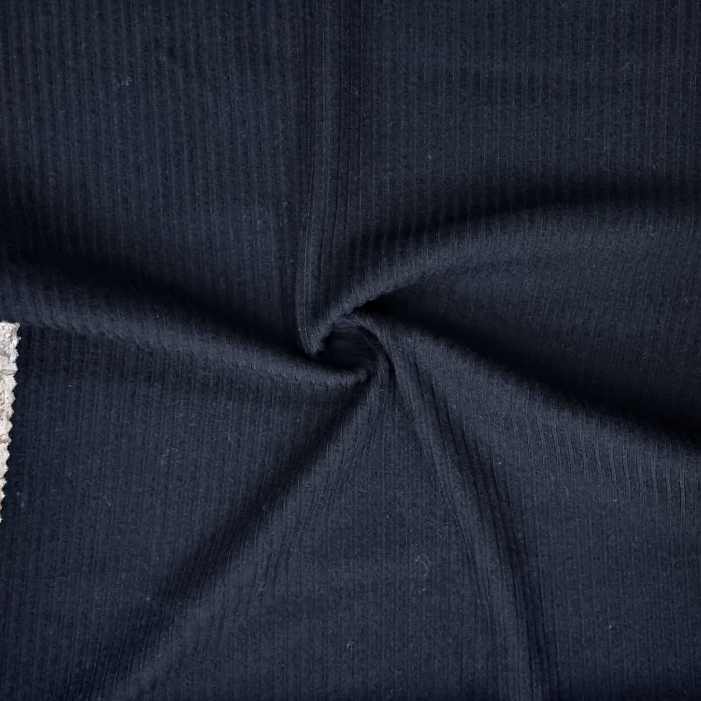 Black Brushed Ribbed Lycra