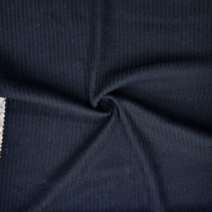 Black Brushed Ribbed Lycra