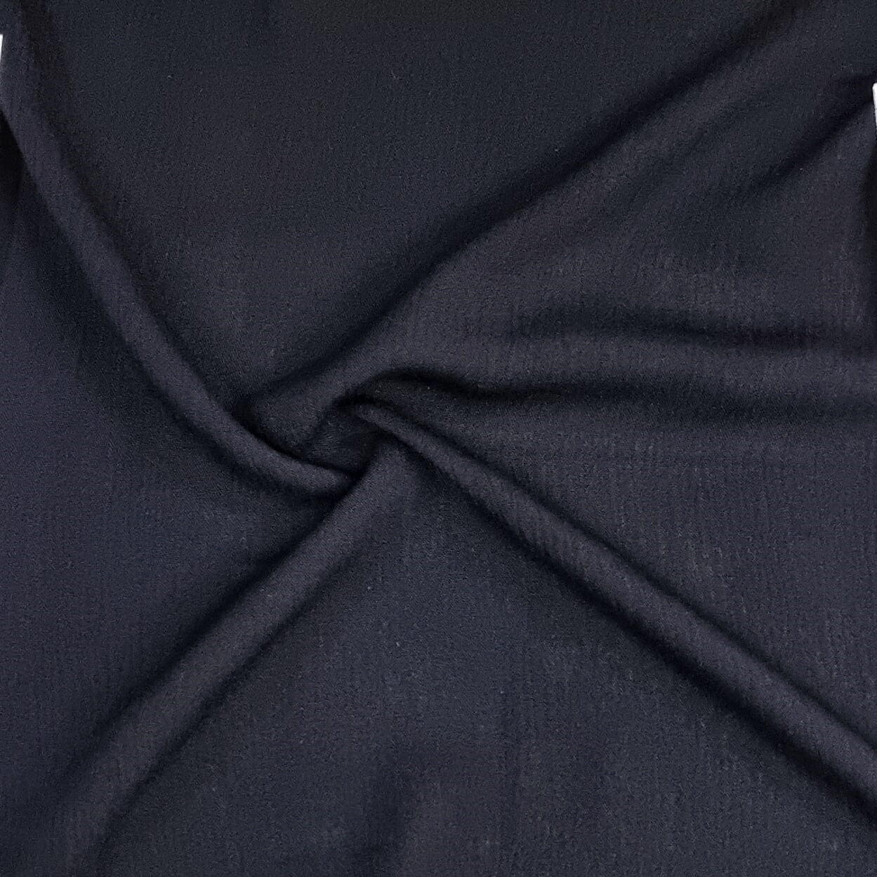 Black Crinkled Viscose Fabric