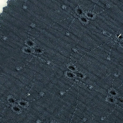 Black Embroidered Fabric
