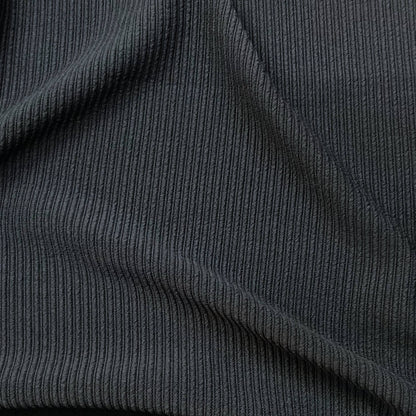 Black Ribbed Fabric