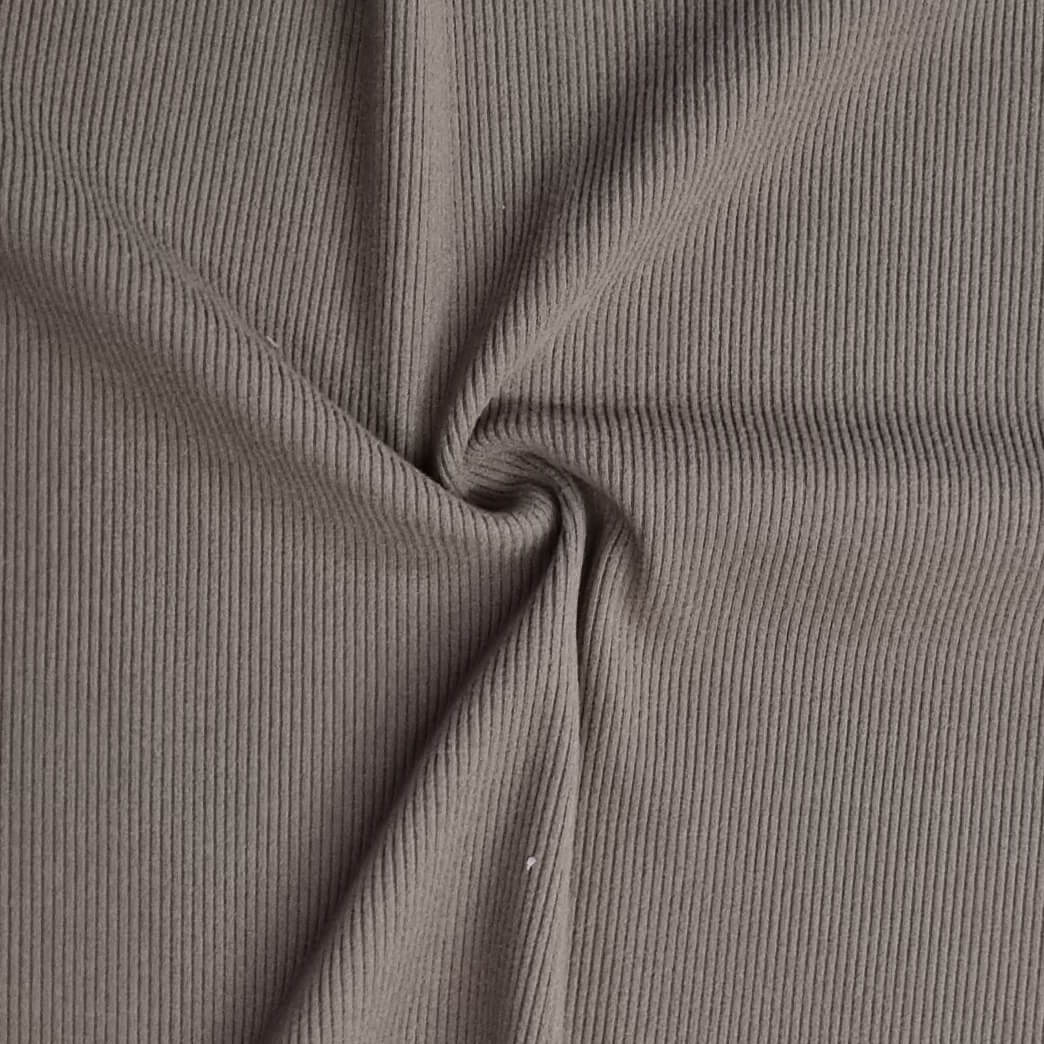 brown ribbed fabric