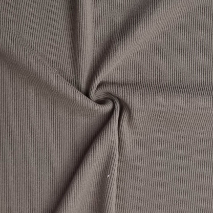 brown ribbed fabric