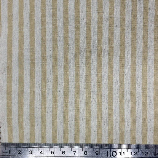Stretch Bengaline Linen Blend – Narrow Stripe