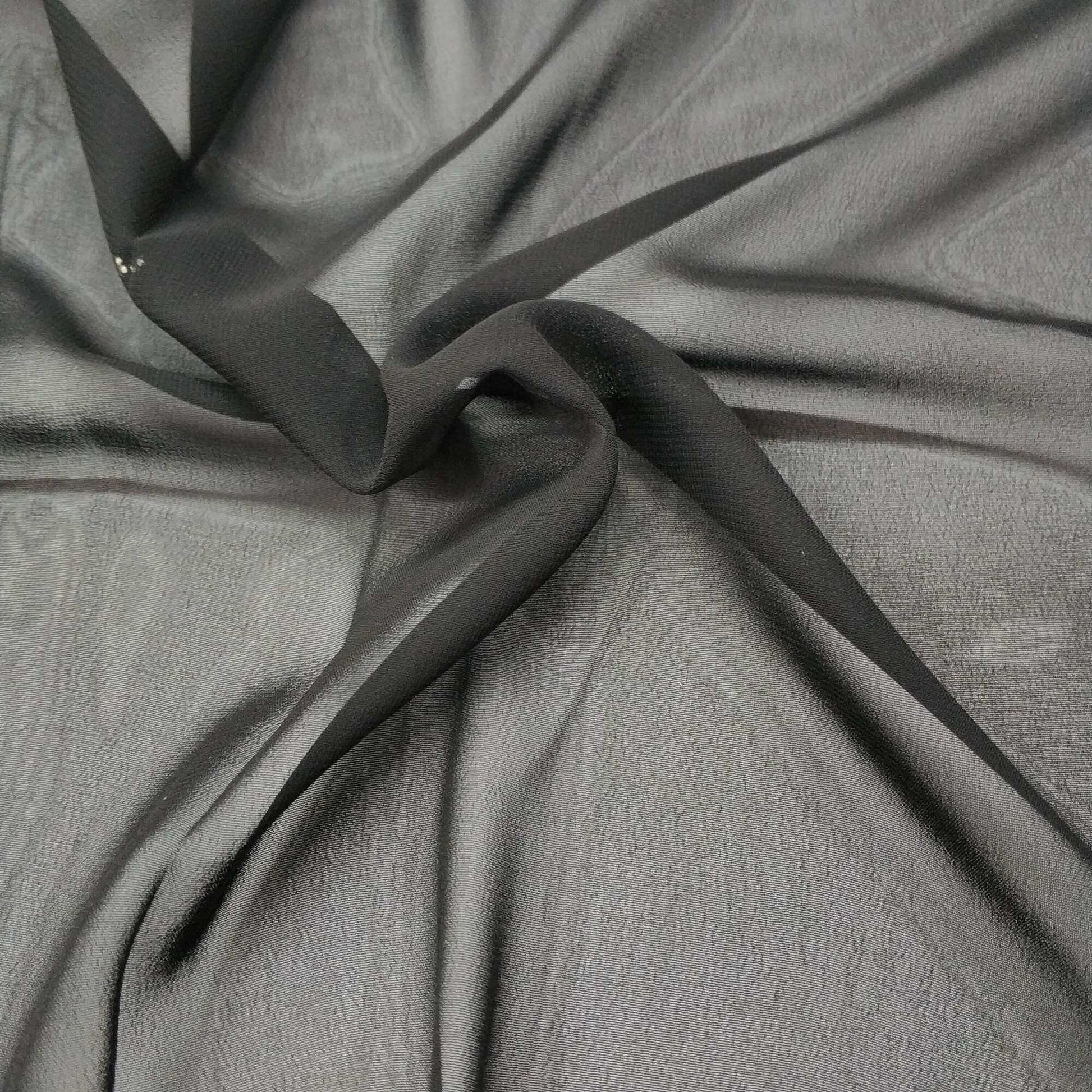 Chiffon Fabric In Black