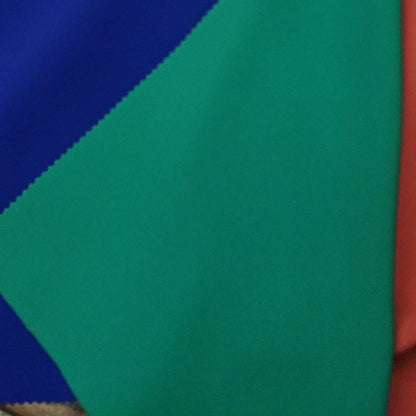 Woven Fabric With Slight Stretch In Green Color