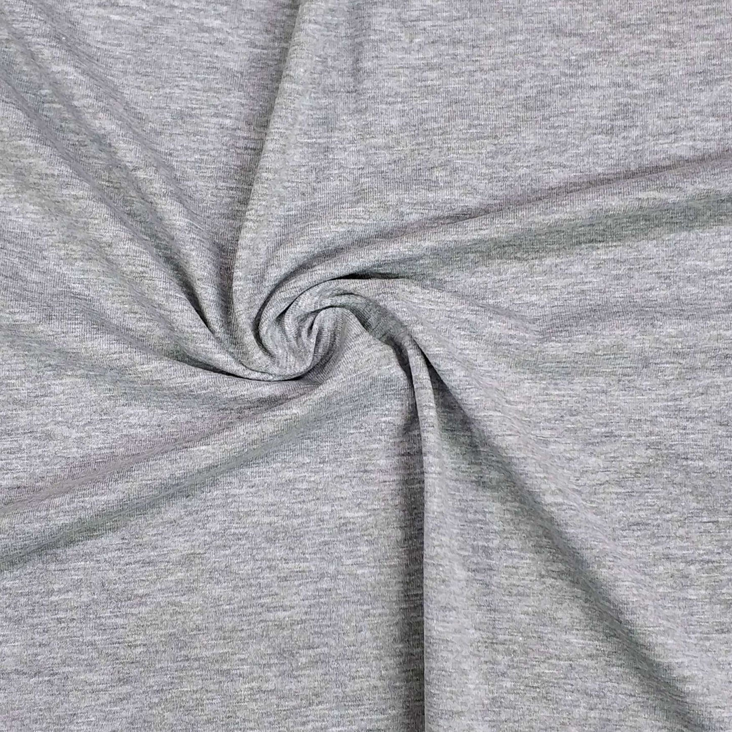 Light Gray Melange Cotton Lycra Jersey Knit
