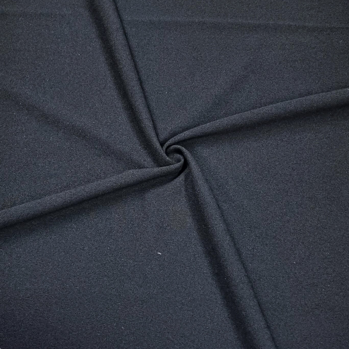 Scuba Knit Fabric With A Crepe‑Like Texture In Black Color