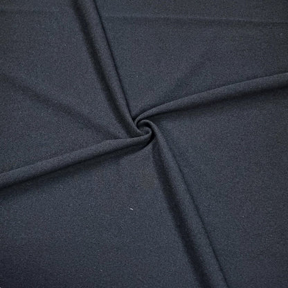 Scuba Knit Fabric With A Crepe‑Like Texture In Black Color