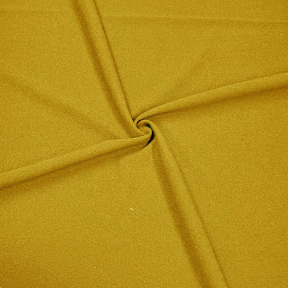 Scuba Knit Fabric With A Crepe‑Like Texture In Mustard Color