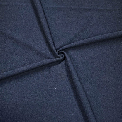 Scuba Knit Fabric With A Crepe‑Like Texture In Navy Color