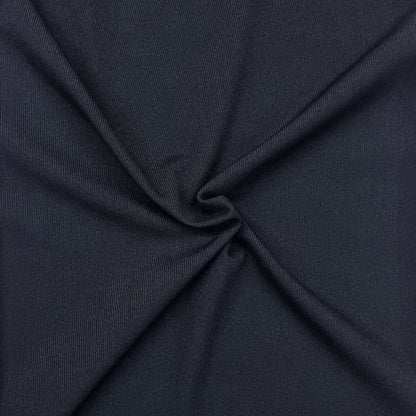 Fine Black Ribbed Fabric