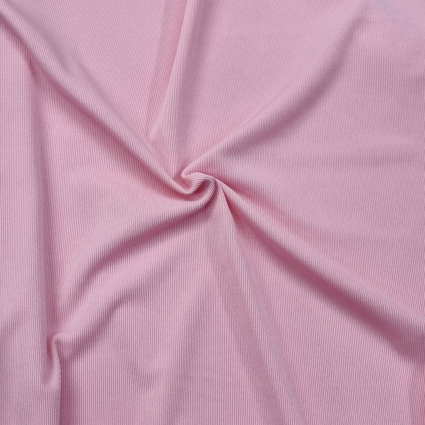 Fine Pink Ribbed Fabric