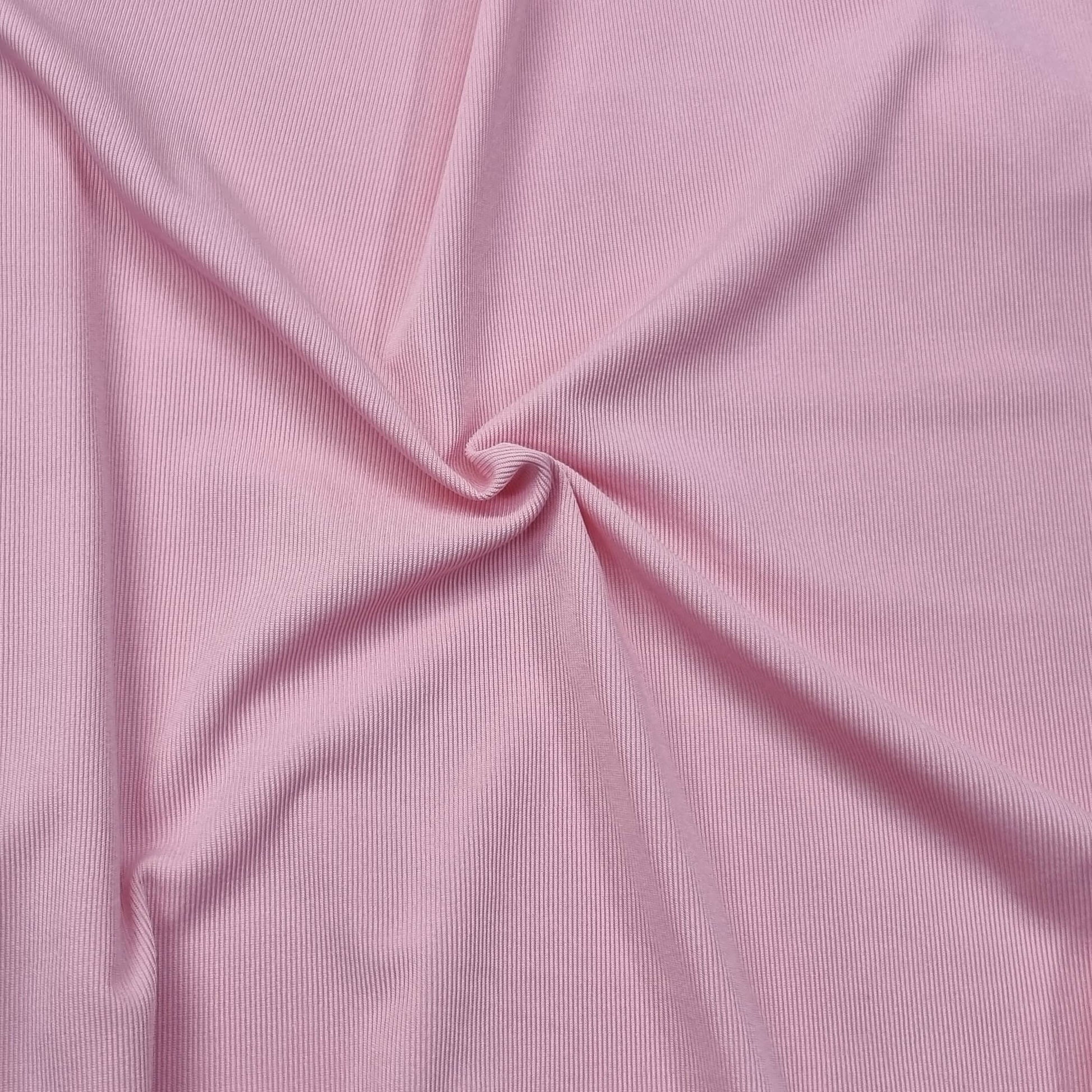 Fine Pink Ribbed Fabric