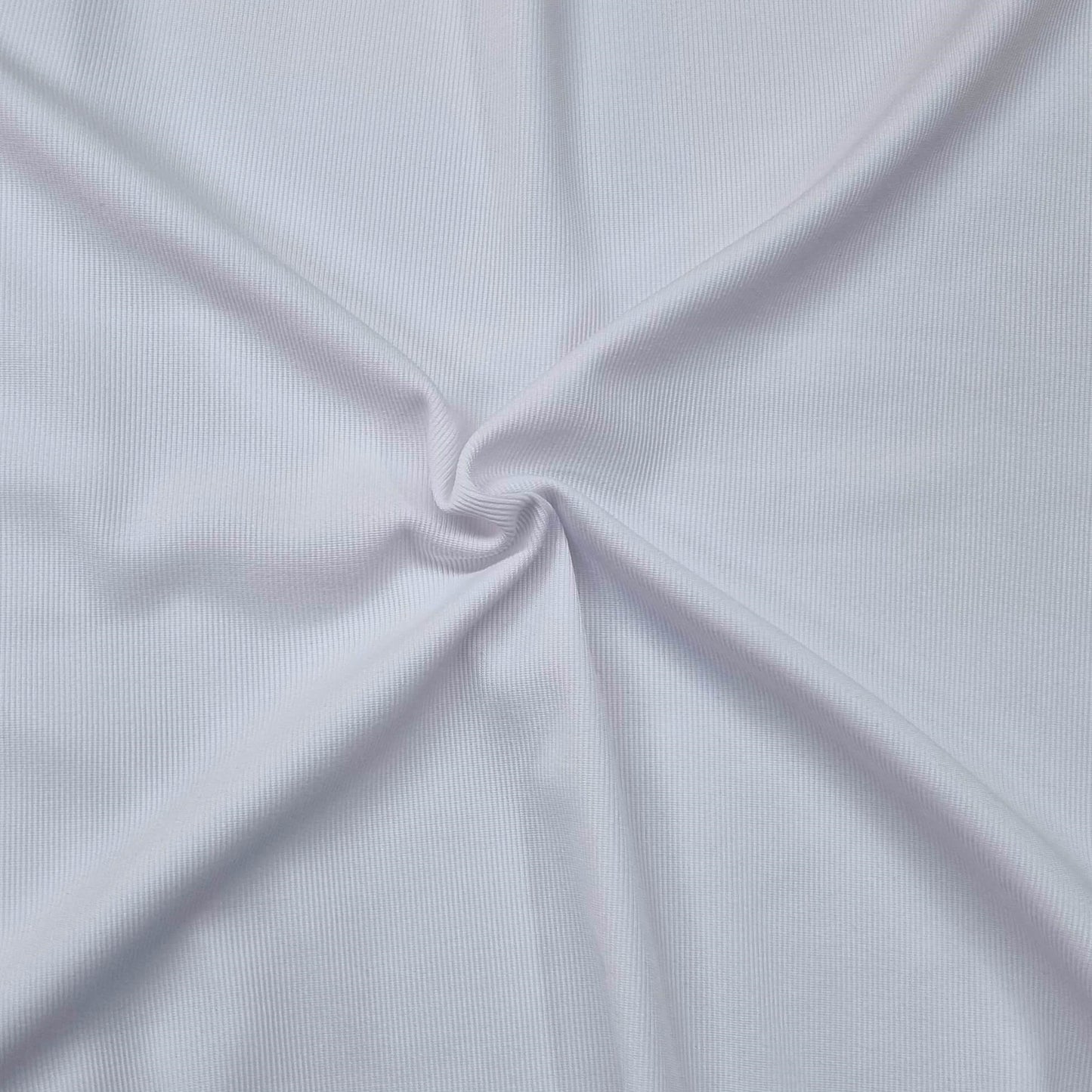 Fine White Ribbed Fabric