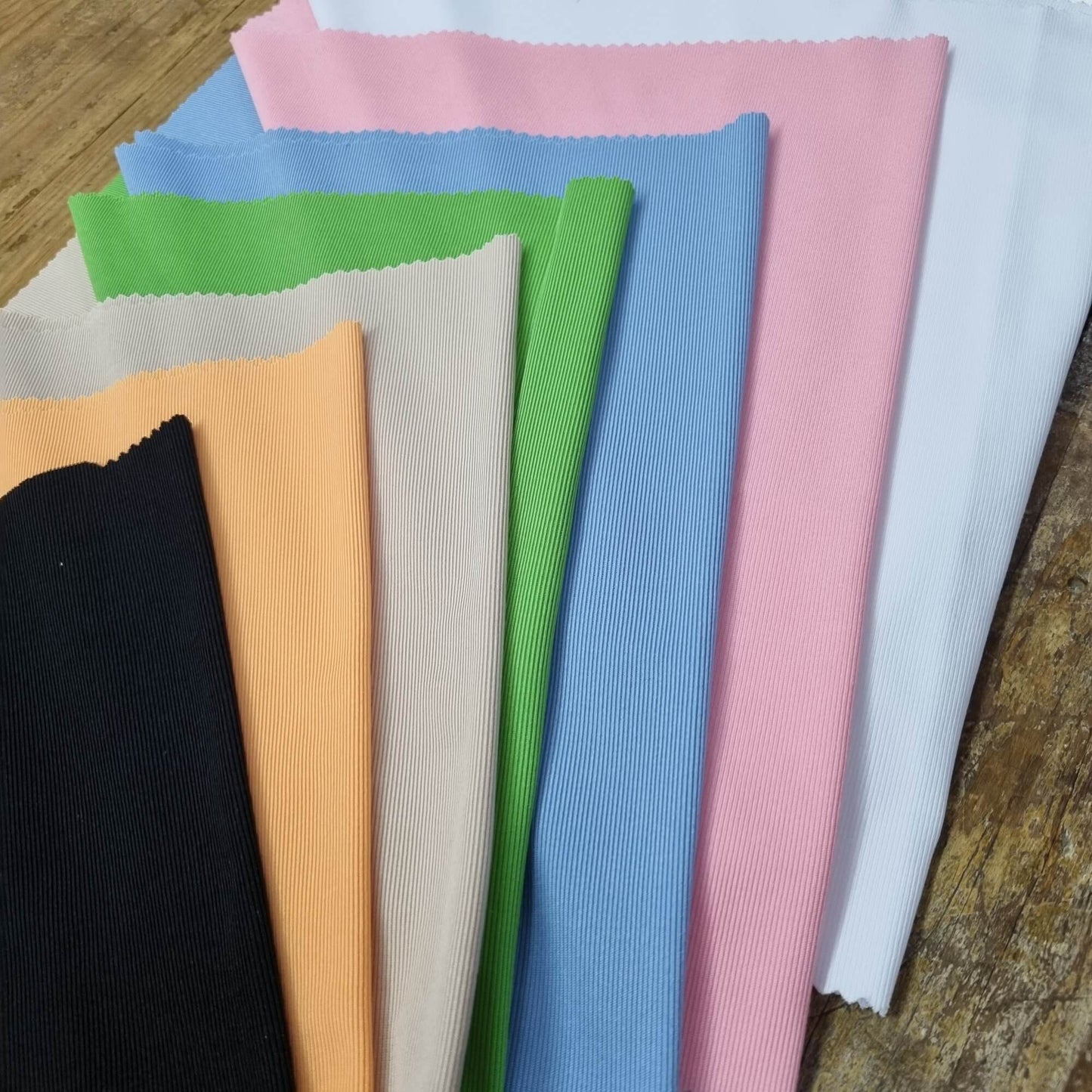 Fine Ribbed Fabrics In Varius Colors