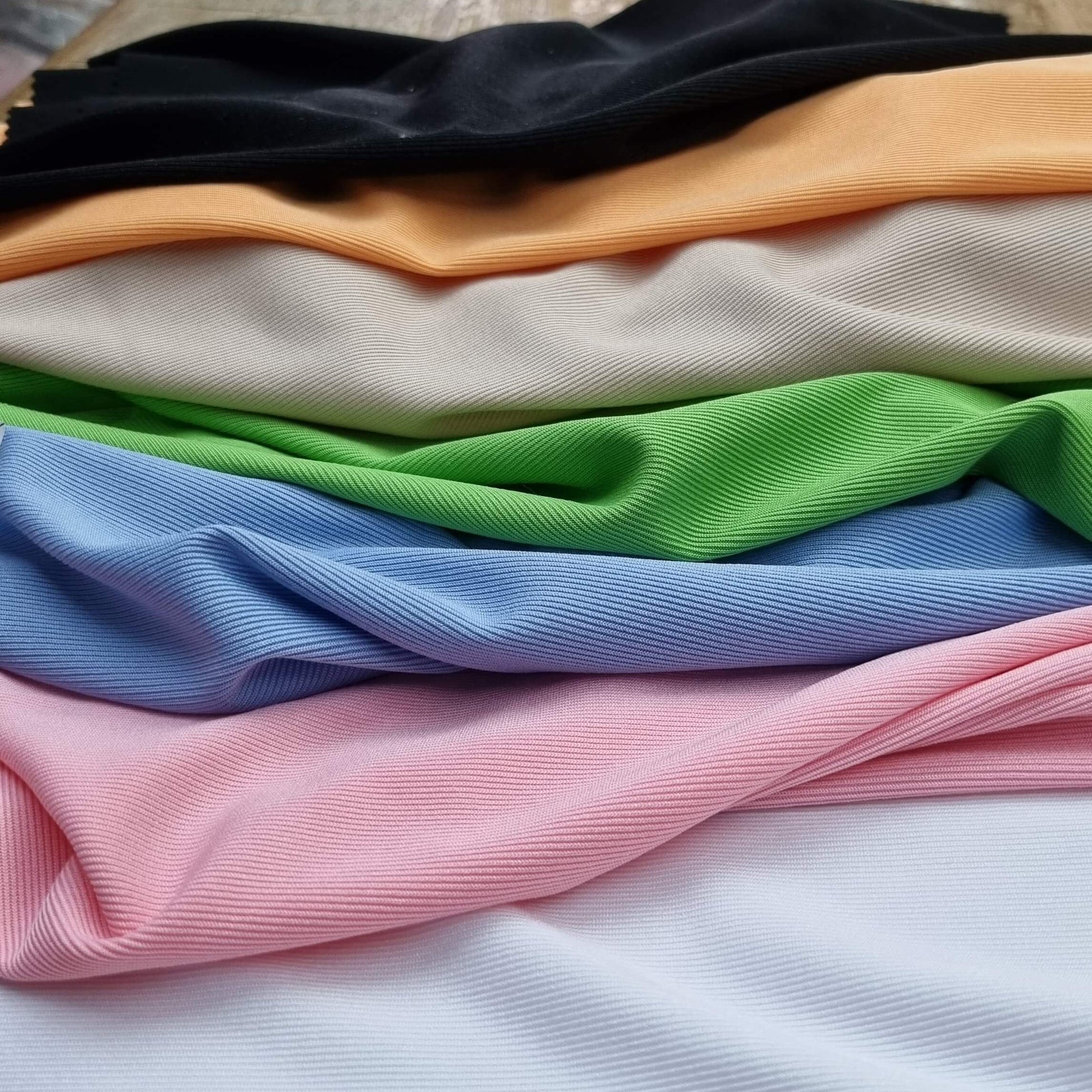 Fine Ribbed Fabrics In Varius Colors