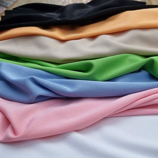 Fine Ribbed Fabrics In Varius Colors