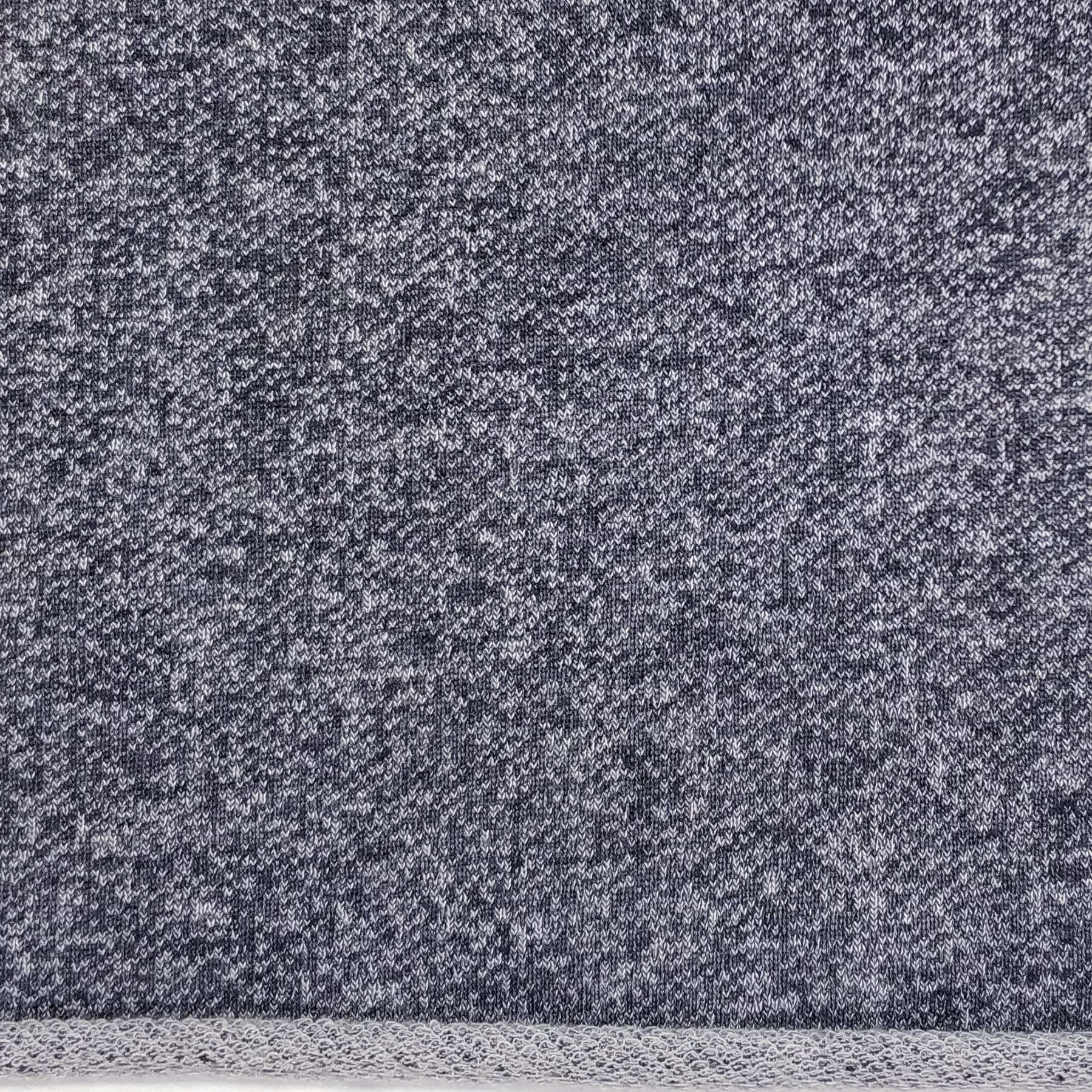 Textured Navy And White French Terry