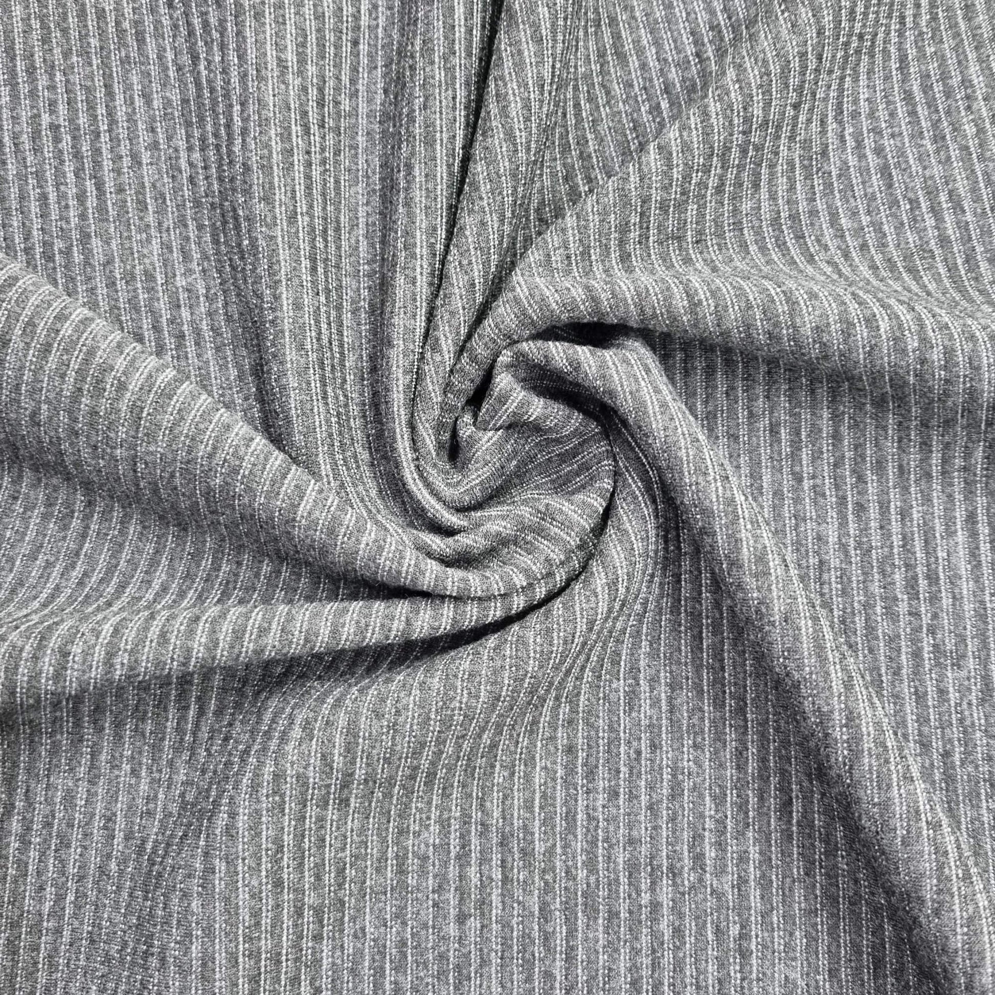 Gray Ribbed Fabric
