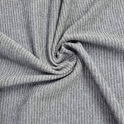 Gray Ribbed Fabric