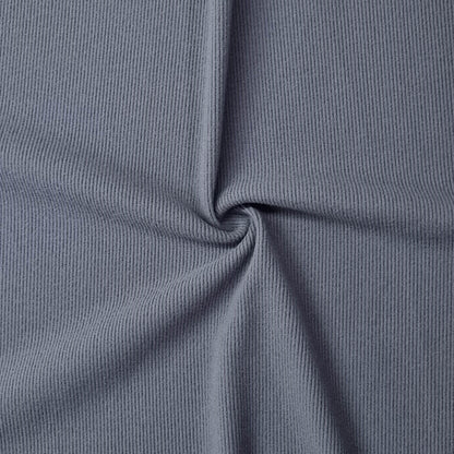 gray ribbed fabric