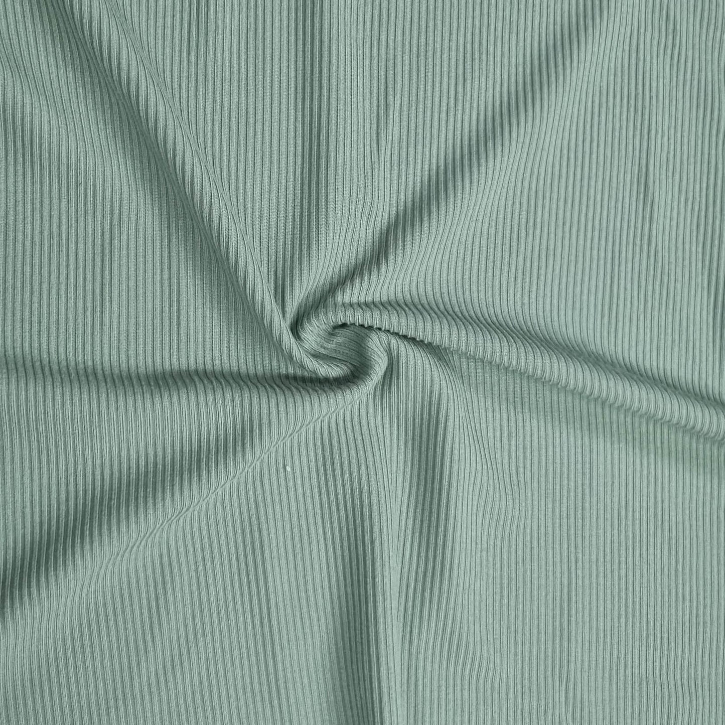 Green Rib Knit Fabric