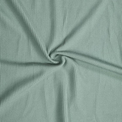 Green Rib Knit Fabric