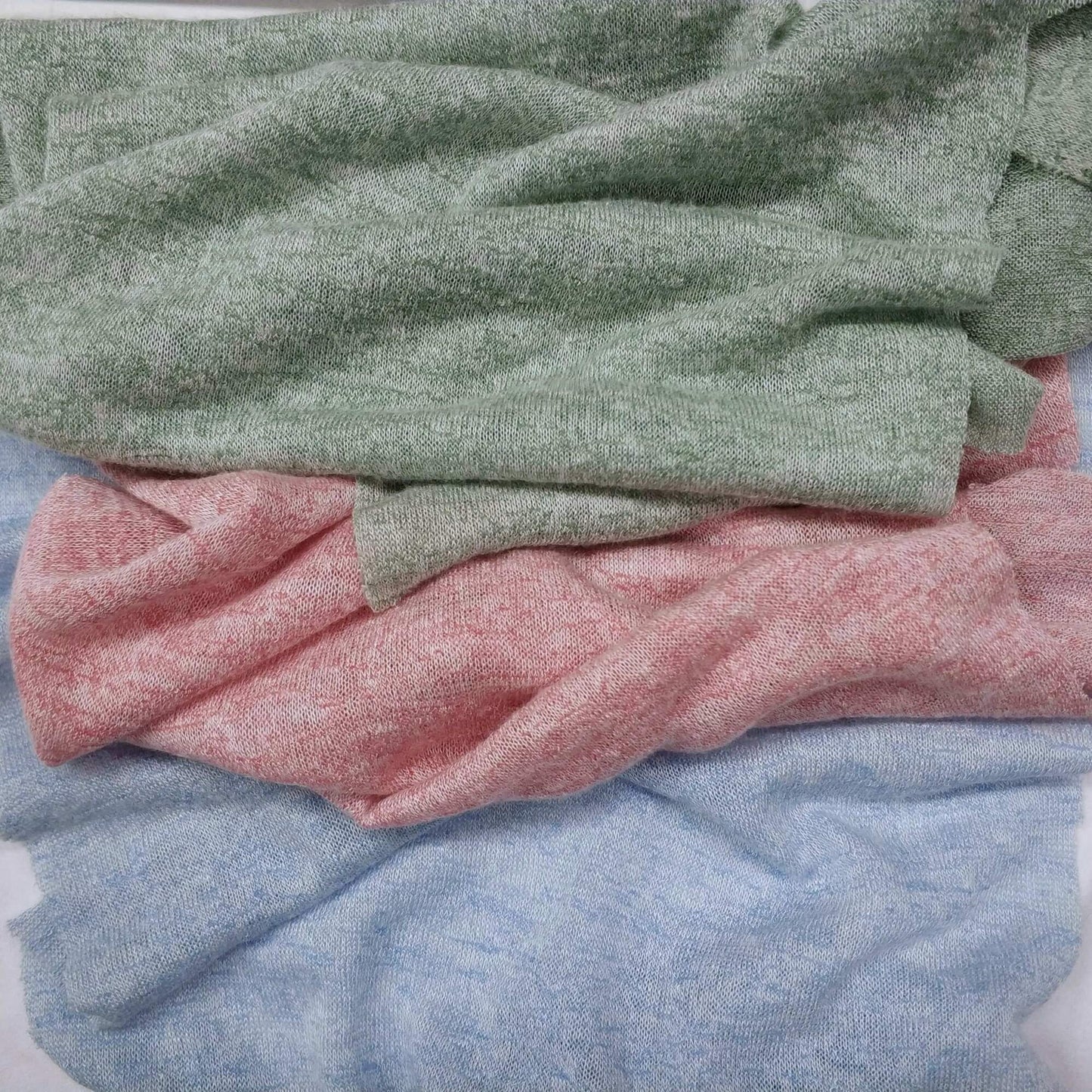 Mélange Knit Fabric In Various Colors