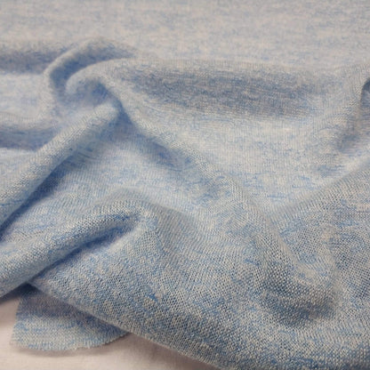 Mélange Knit Fabric Sky Blue